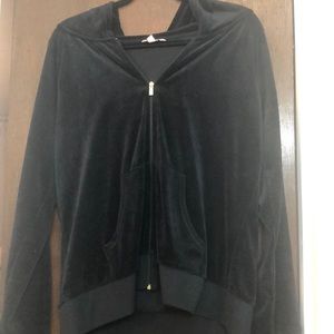 Juicy couture velvet sweatshirt in black